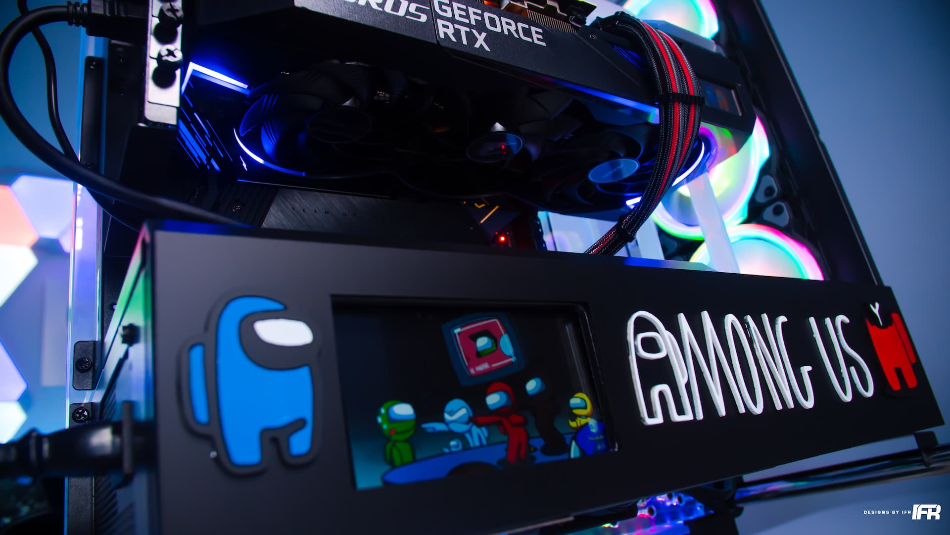 Among Us PC Setup, There is 1 monster of a PC among us! Designs By IFR, By UNILAD Tech