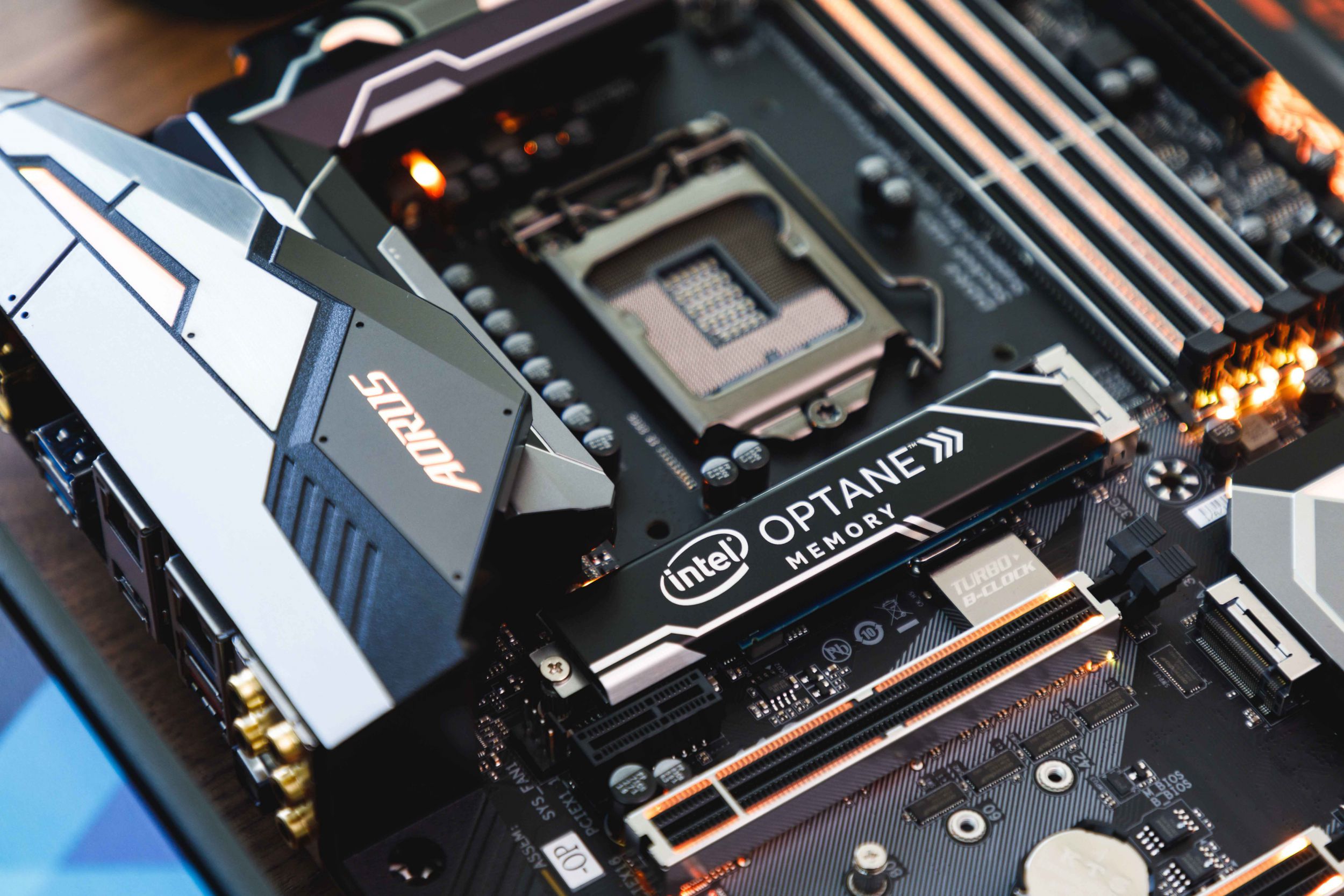 The Z370 AORUS Gaming 7-OP has Intel Optane Memory pre-installed for instant performance gains