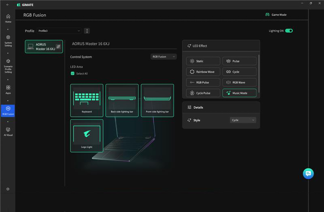 GiMATE RGB Fusion