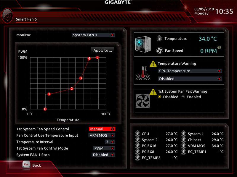 bios fan settings