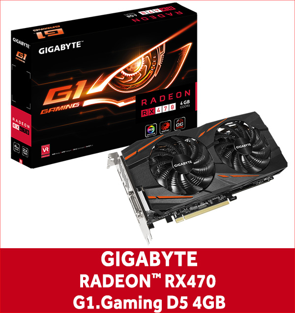 GIGABYTE RADEON GAMING의 부활 GIGABYTE RX470 G1게이밍 한국 출시!
