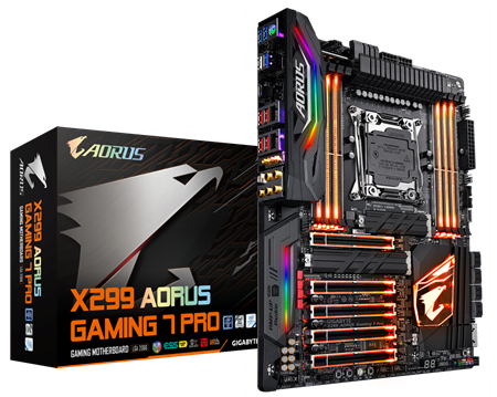 جيجابايت تكشف الستارعن X299 AORUS Gaming 7 Pro