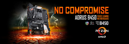 جيجـابايــت تعـلن عـن سـلسـلة B450 AORUS اللوحـات الرئيسيـة