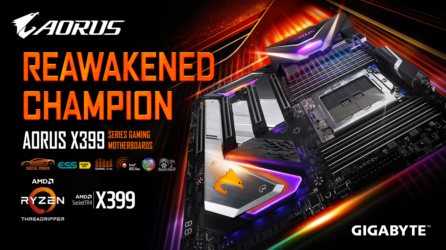 جيجـابـايـت تُصـدراللـوحـة الرئيسيـة الجديدة X399AORUSXTREME