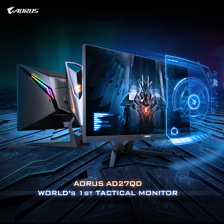 AORUS AD27QD نعلن لكم عن شاشة الألعاب التكتكية الأولي في العالم