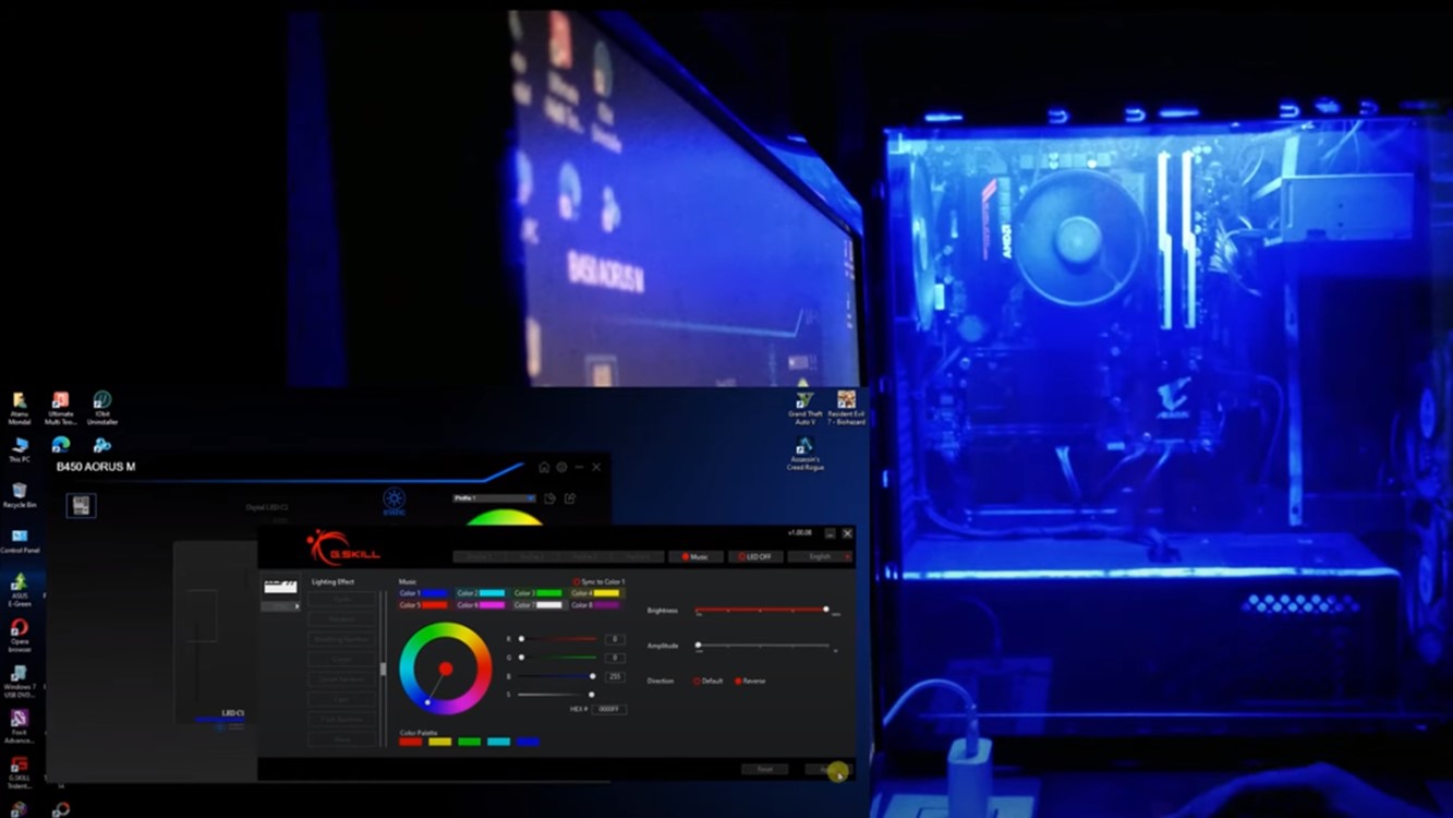 RGB Fusion and G.Skill RGB Controlling software work independently