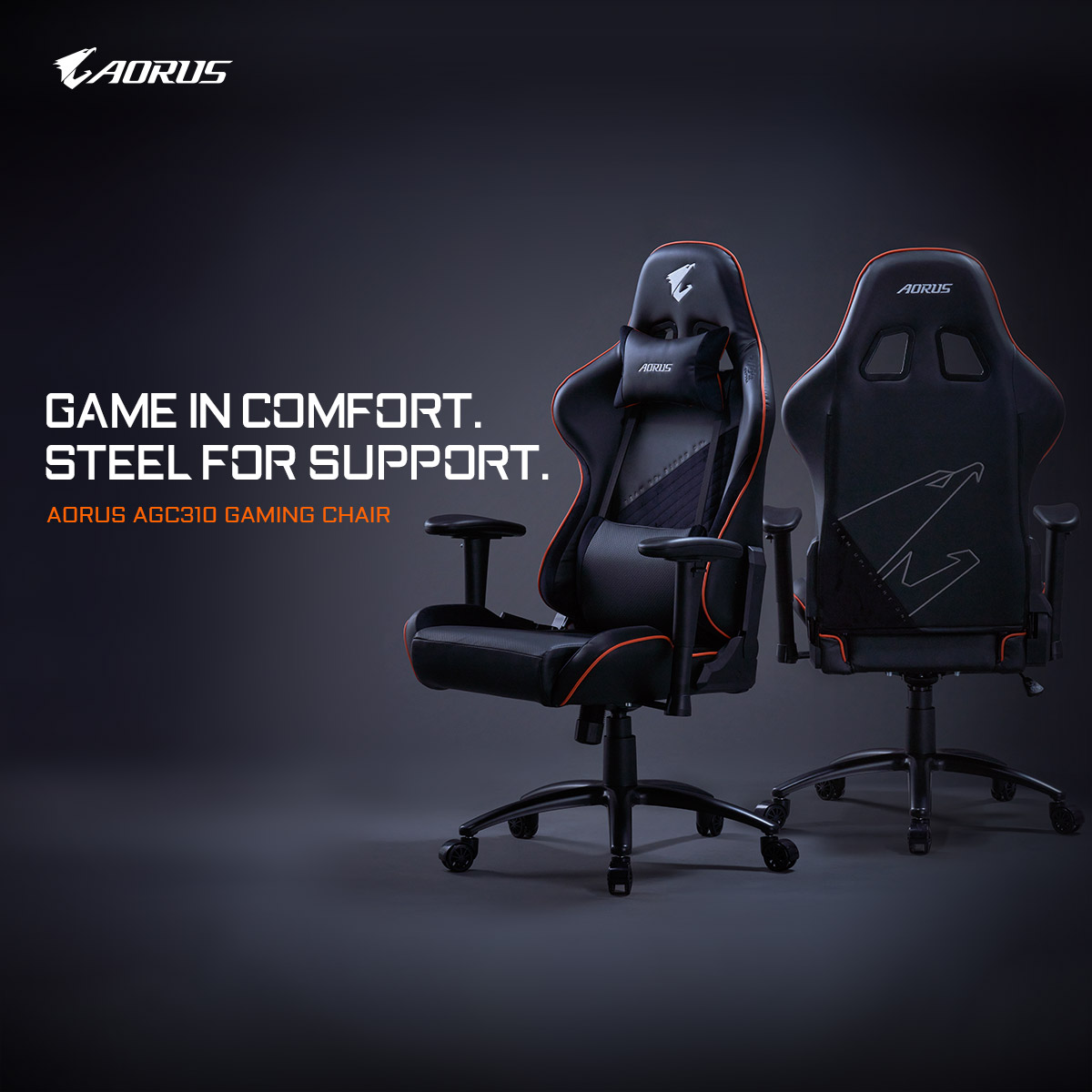 GIGABYTE Launches the New Gaming Chair– AORUS AGC310