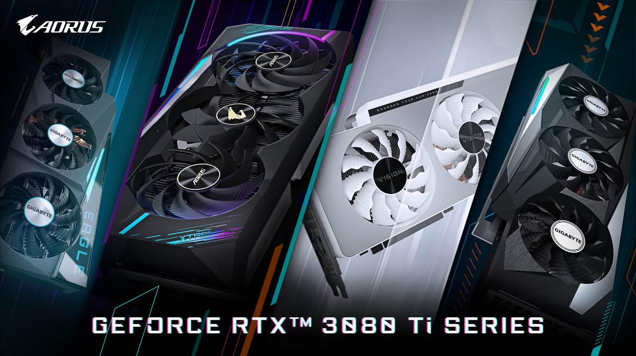 GIGABYTE Launches GeForce RTX 3080 Ti and GeForce RTX 3070 Ti Series Graphics Cards