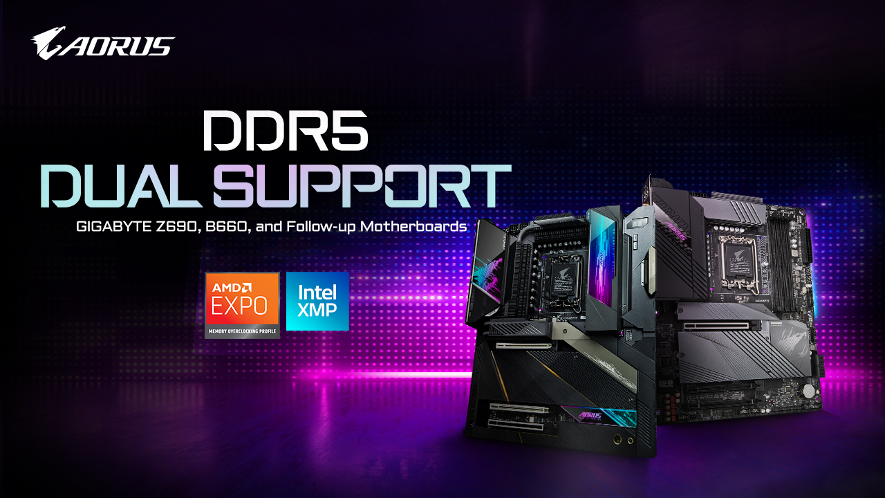 GIGABYTE Z690, B660, and Follow-up Motherboards Will Support EXPO Memories