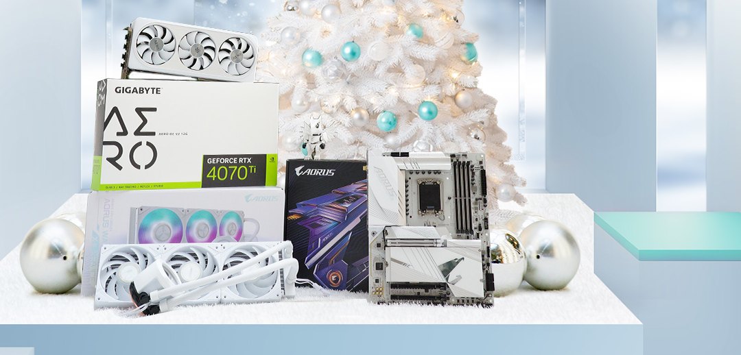 Ice out your rig: Build with GIGABYTE/AORUS white edition components