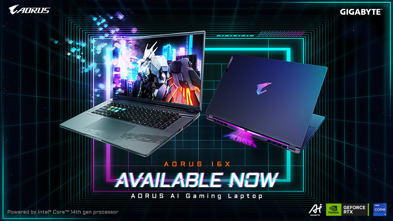 Redefining Gaming Standards! AORUS 16X AI Gaming Laptop is Now Available for Purchase