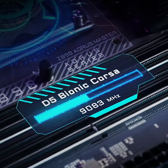 How AORUS Z890 redefines memory performance with AI: D5 Bionic Corsa