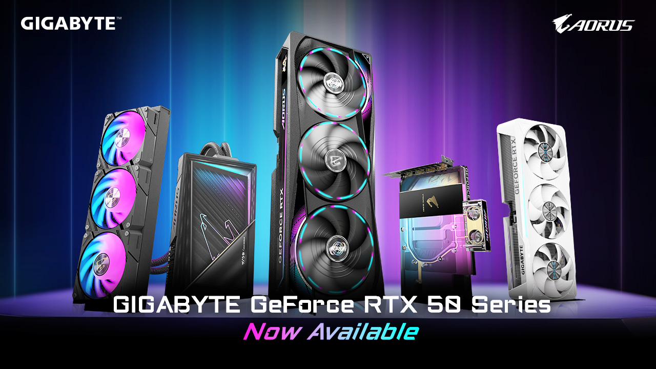 GIGABYTE GeForce RTX 50 Series Graphics Cards Now Available: Optimized Cooling for Extreme Performance