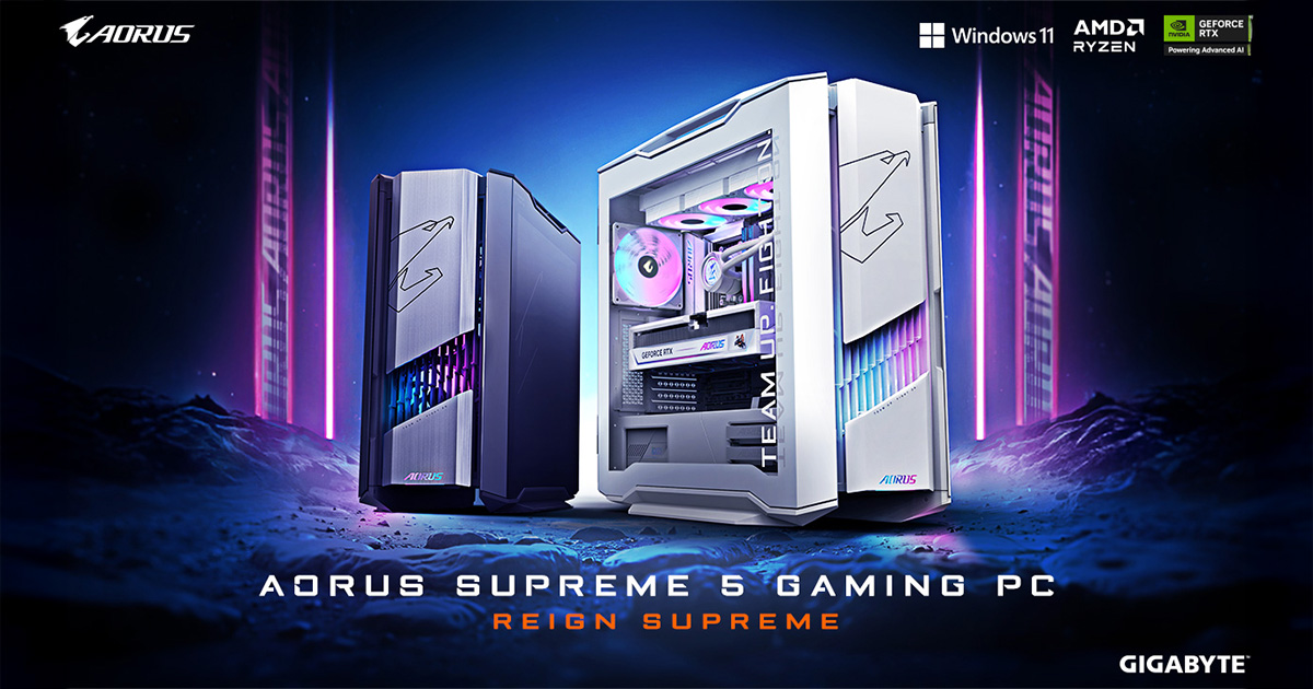 GIGABYTE Announces AORUS SUPREME 5 High-End Pre-Built Gaming PC Now Available in North America