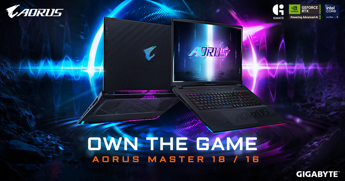 GIGABYTE Announces Availability of AORUS MASTER 18 & 16 Performance Gaming Laptops