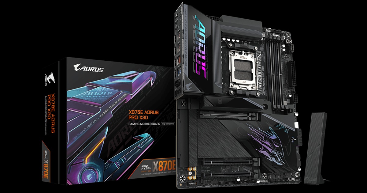 GIGABYTE X870E AORUS PRO X3D 黒色バージョンのマザーボード発売