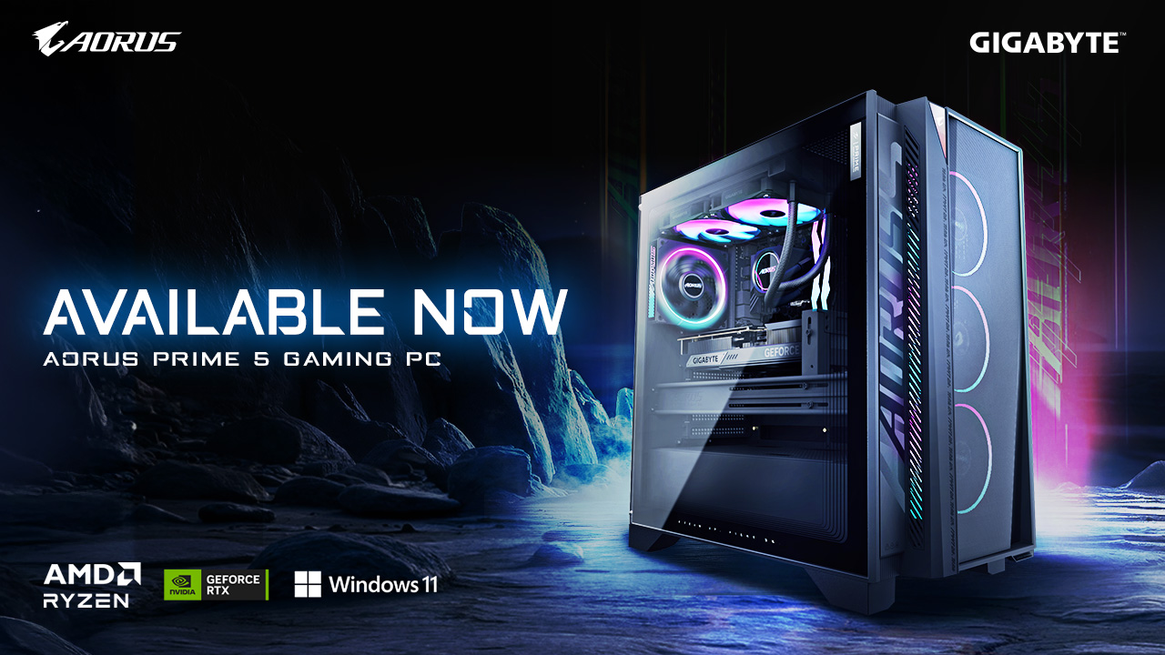 AORUS PRIME 5 Desktop Systems Now Available Showcasing GIGABYTE’s Proven Reliability