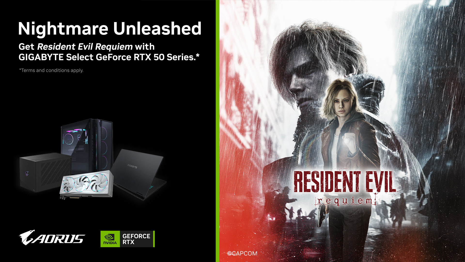 GIGABYTE Collaborates with NVIDIA® GeForce RTX™ for Resident Evil™ Requiem Bundle