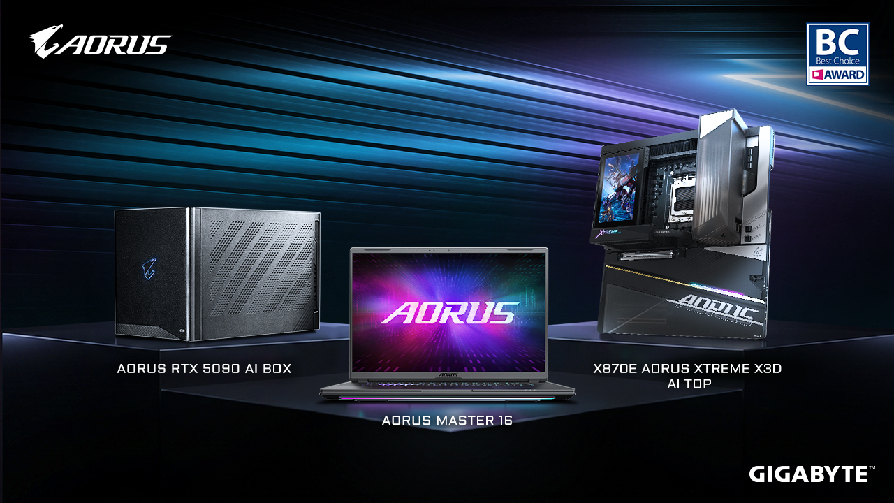 GIGABYTE’s Cutting-edge Innovations Recognized with COMPUTEX 2026 Best Choice Award