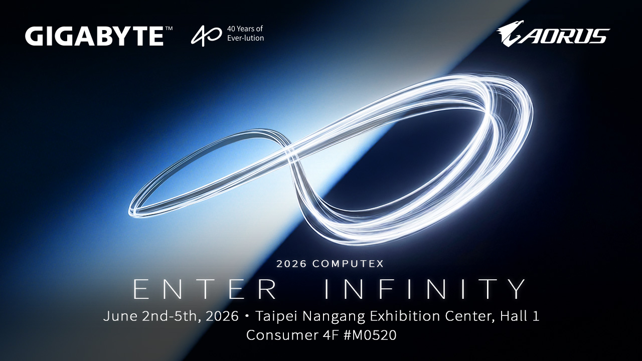 GIGABYTE Brings ENTER INFINITY to COMPUTEX 2026, Previewing Its AI Ecosystem and Immersive Computing Experiences