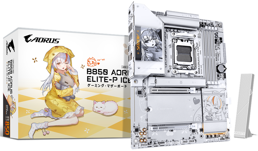 GIGABYTE AORUS B850 神鷹凛 ATX マザーボード発売