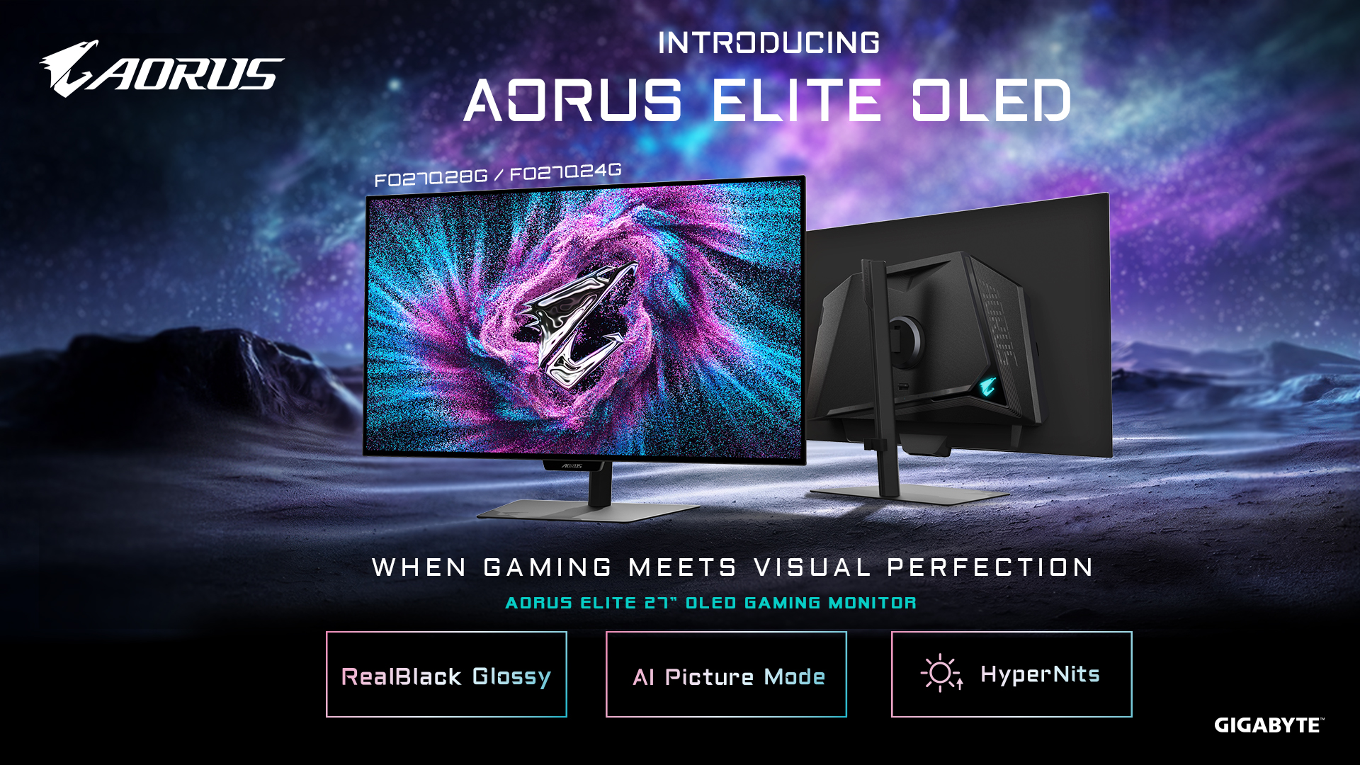 GIGABYTE Introduces AORUS ELITE FO27Q28G and FO27Q24G OLED Gaming Monitors with Advanced WOLED Technology